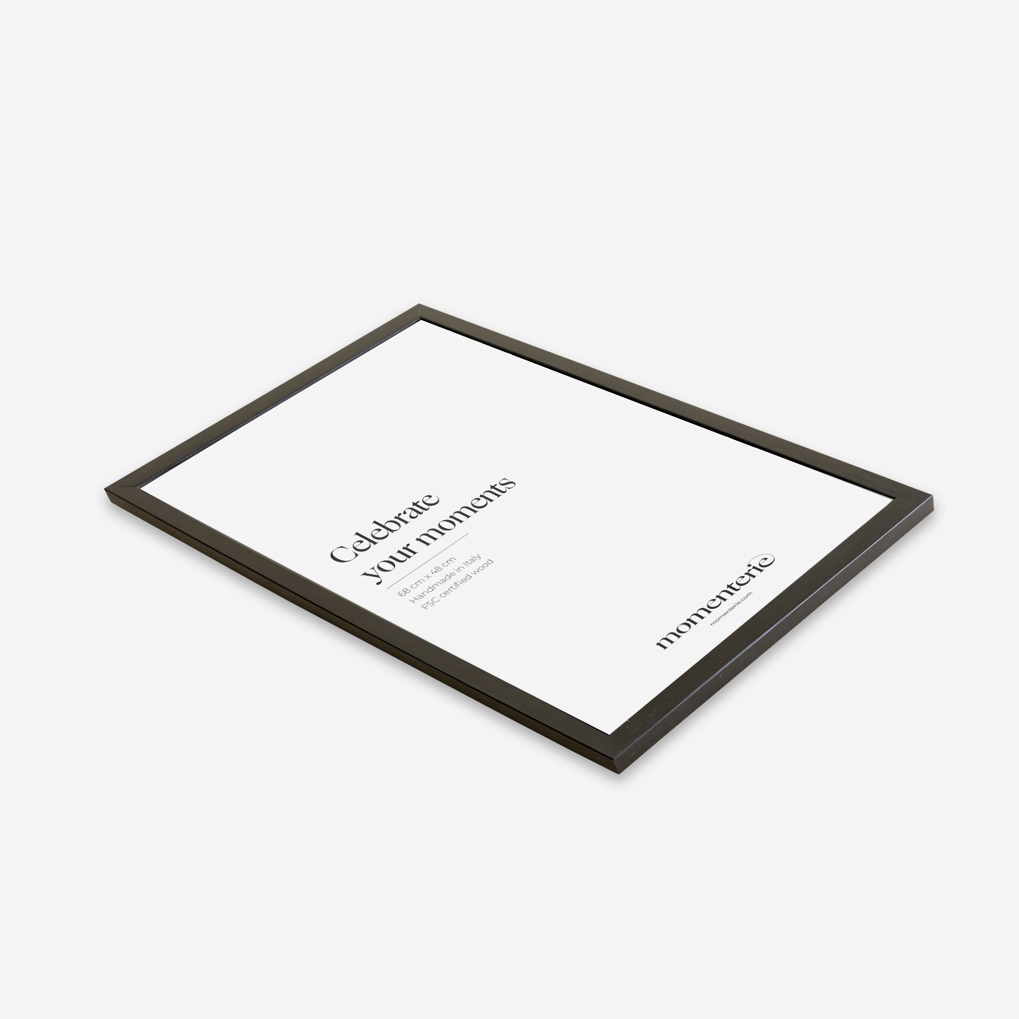 Schwarzer Bilderrahmen: eleganter Rahmen in Schwarz für Poster und Fotos, stilvolle Wanddekoration und individuelles Geschenk