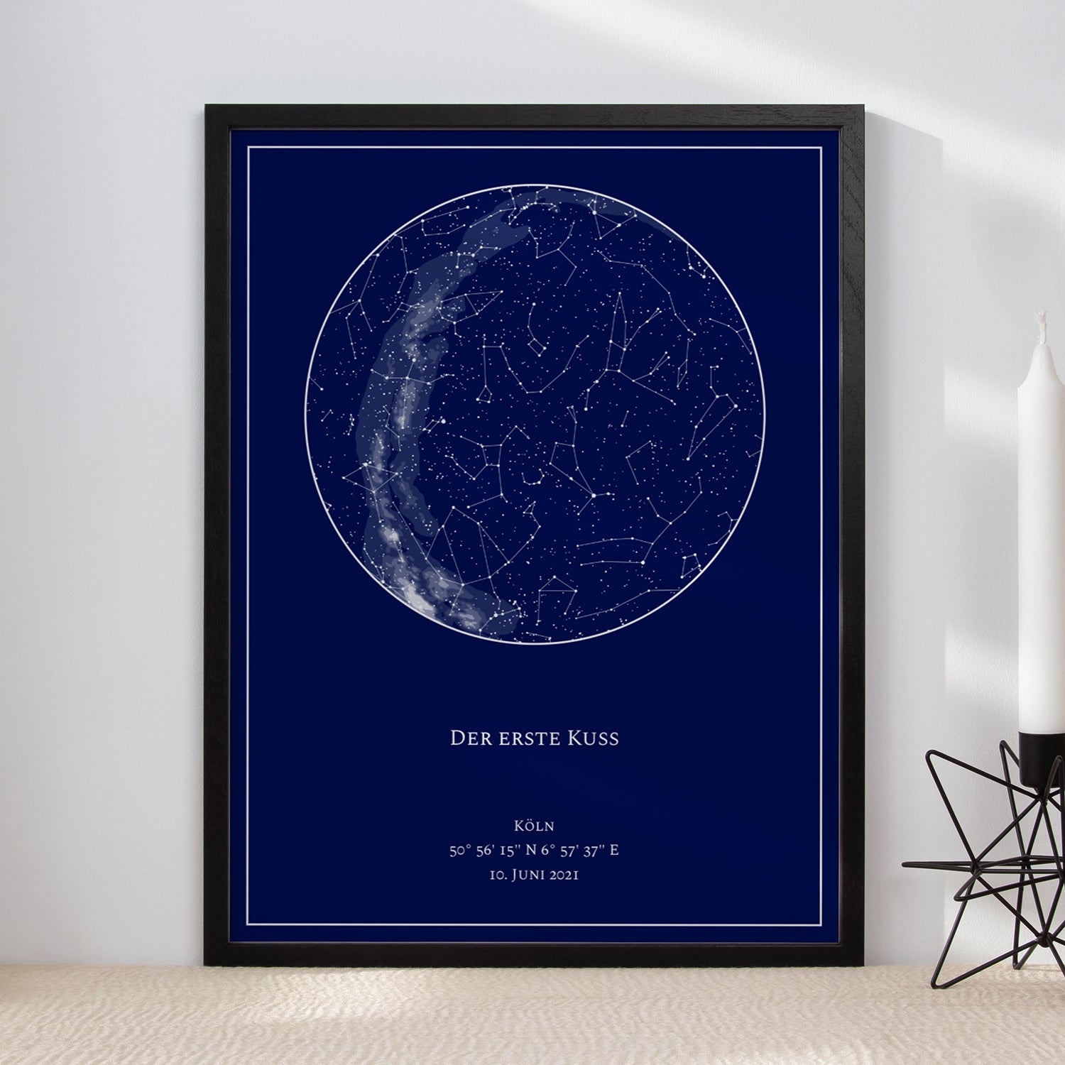 Sternenkarte – Unser erster Kuss